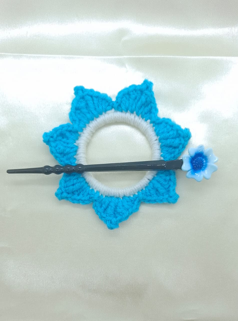 Crochet Hair Bun Pin